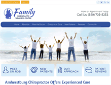 Tablet Screenshot of amherstburgchiropractic.com